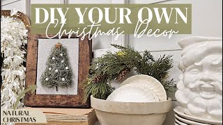 Creating your own Christmas Decor  •  DIY home decor  •  Candy Canes  •  Moss Christmas tree