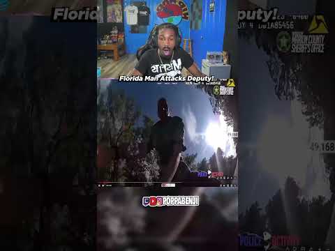 Florida Man Attacks Deputy #SHORTS #poppabenji