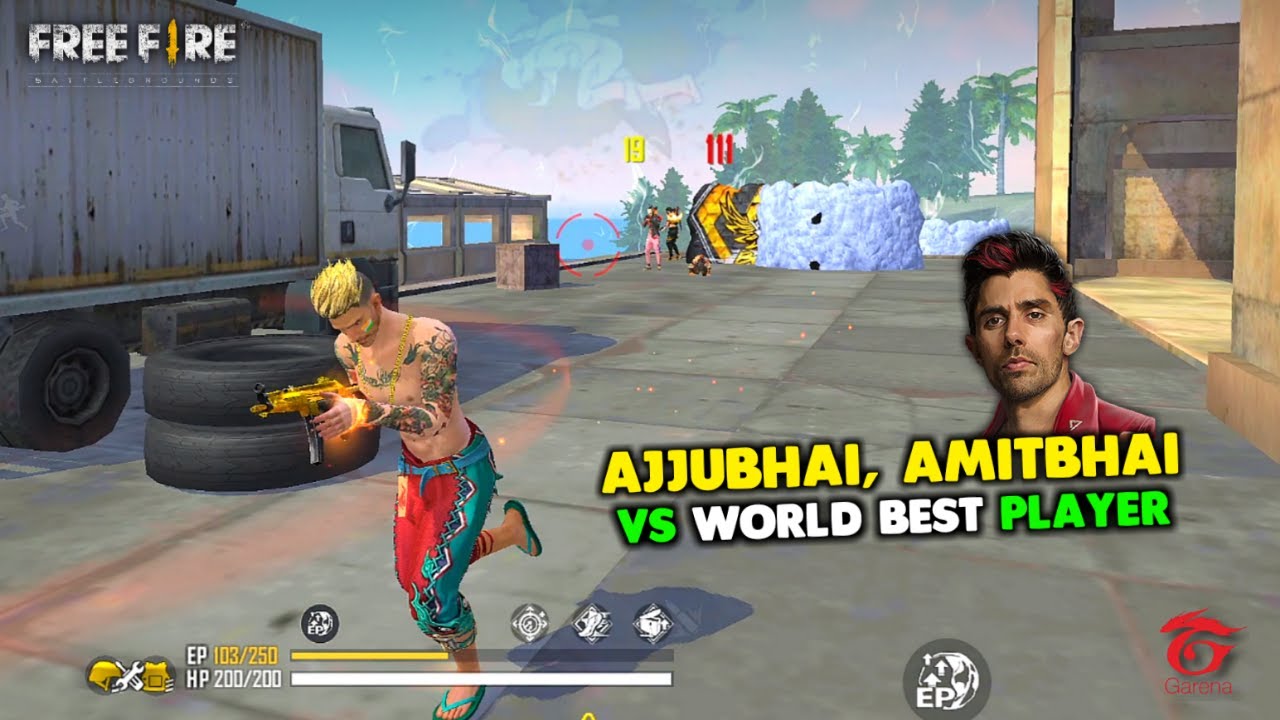 ⁣Ajjubhai94 and Amitbhai vs World Best Player Clash Squad OverPower Gameplay - Garena Free Fire