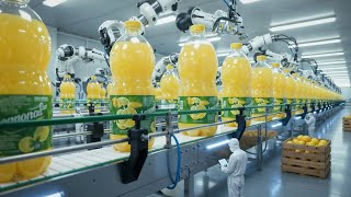 Inside A Massive Lemonade Factory From Orchard To Supermarket  Process