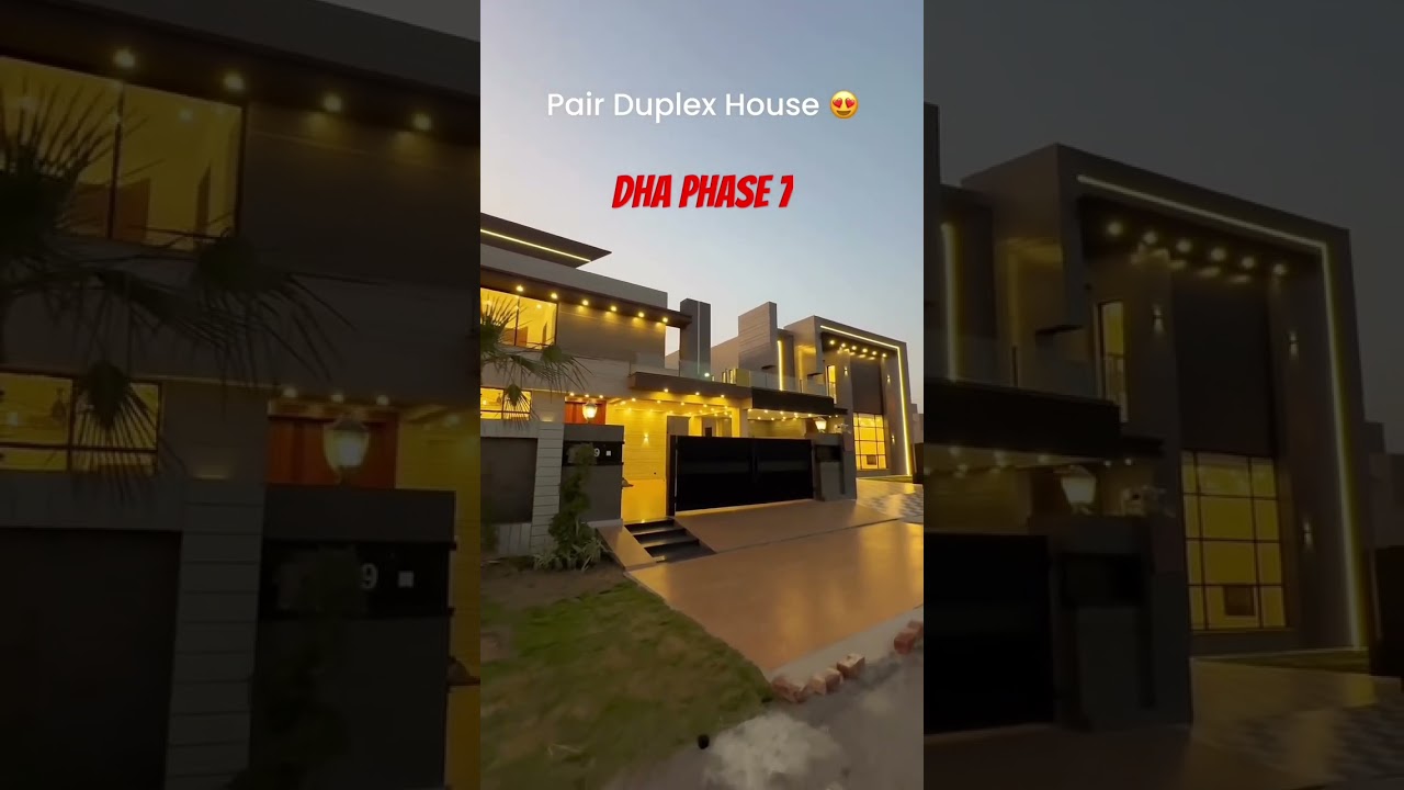 Duplex House Pair 1 Kanal house DHA phase 7 
