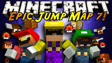 Minecraft: Epic Jump Map MARIO EDITION Part 2!