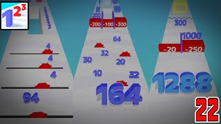 Move Numbers By Swiping || Number Master : Run And Merge || Levels 316-330 || EP-22 ||🔢🔥