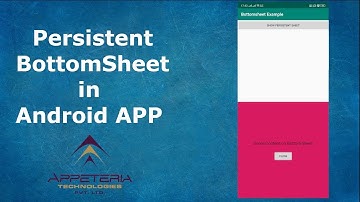 How to implement Bottom Sheet in Android App (Part 1)
