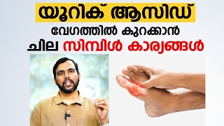 യൂറിക് ആസിഡ് വേഗത്തിൽ കുറക്കാൻ ചില സിമ്പിൾ കാര്യങ്ങൾ | Uric Acid Arogyam