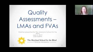 Reading media assessments 1 of 2: Quality Assessments LMA and FVA
