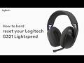 How to hard reset the Logitech G321 Lightspeed