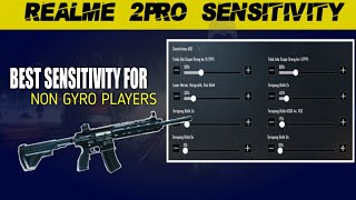 REALME 2PRO BEST SENSITIVITY SETTING FOR NON GYRO PLAYERS | by MAXAIR GAMING