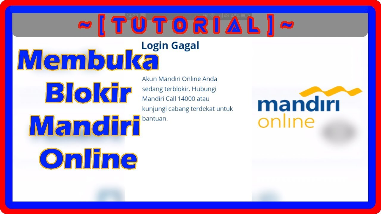 Cara Mudah Membuka Mandiri Online Yang Terblokir 