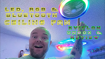 LED Ceiling fan with RGB lights & Bluetooth speaker