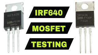 IRF640 MOSFET TESTING ✔️ || How to Check IRF640 Mosfet with Multimeter in Hindi 🆕 || IRF640 MOSFET 👍