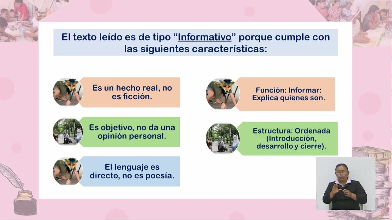 Educación a Distancia | Lengua y Literatura - 9no Grado | Textos Informativos y sus Características