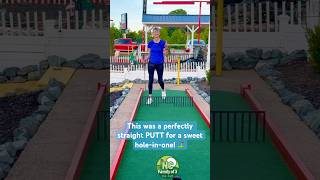 This was a perfectly straight PUtT for a sweet hole-in-one! ⛳️ #minigolf #holeinone