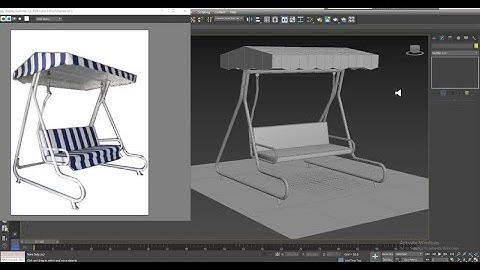 3dsmax Tutorials, Tutorial on 3D Modeling a Stylish Indoor & Outdoor Swing in 3dsmax