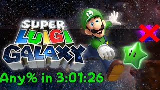 Super Mario Galaxy - Any% (Luigi, No Co-Star) in 3:01:26