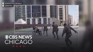 Cyclist taunts ICE agents, then escapes in downtown Chicago