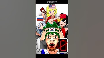 No batteries by country 😱❌🔋배터리 #shorts