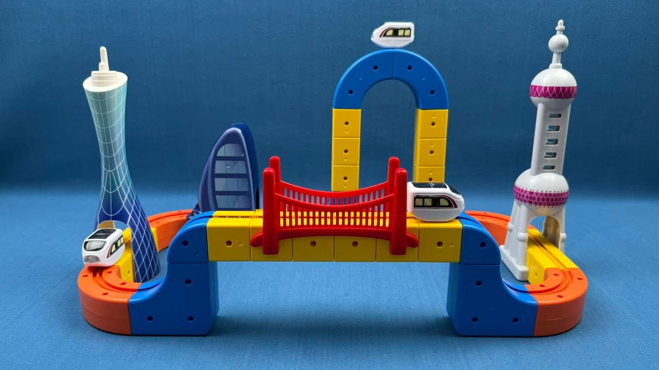 10 Min Satisfying City Maglev Anti-Gravity Train Toy ASMR | No Talking Review