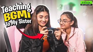Teaching my sister how to play BGMI on Infinix GT 20 Pro 5G