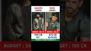 Saaho vs War movie || Box Office Collection || #hrx #war #sahu