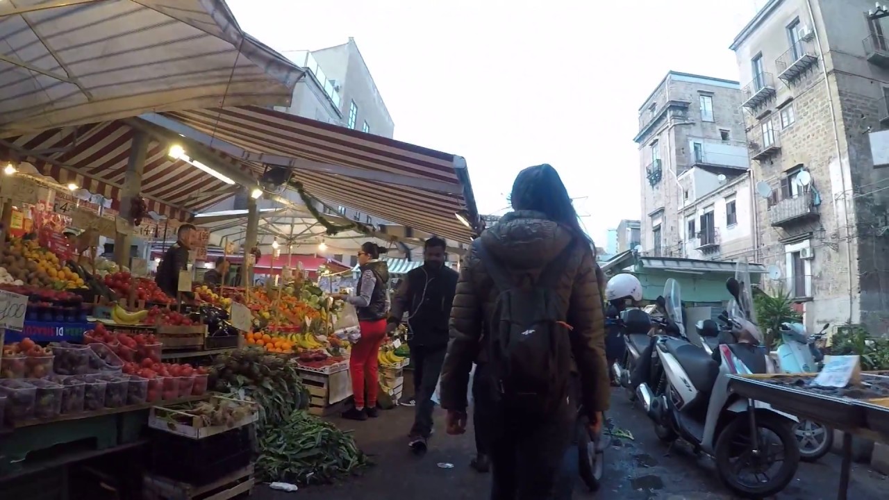 Palermo, Sicily, Mercato Ballarò, Ballarò market - YouTube