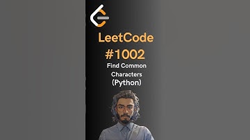LeetCode#1002 Find Common Characters - Python