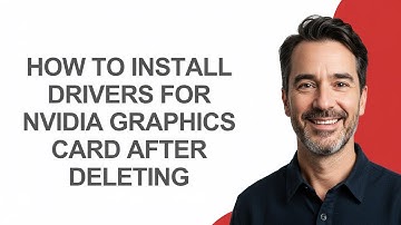 How to Install Drivers for Nvidia Graphics Card After Deleting - KevinHowTo