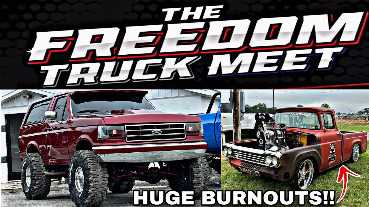 FREEDOM TRUCK MEET 2025 was a MUD BOG! (Insane Burnout Competition!!)