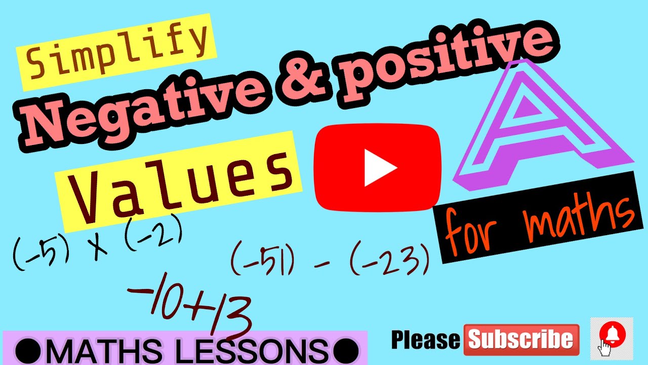 a negative plus a positive equals addition a negative plus a positive equals addition