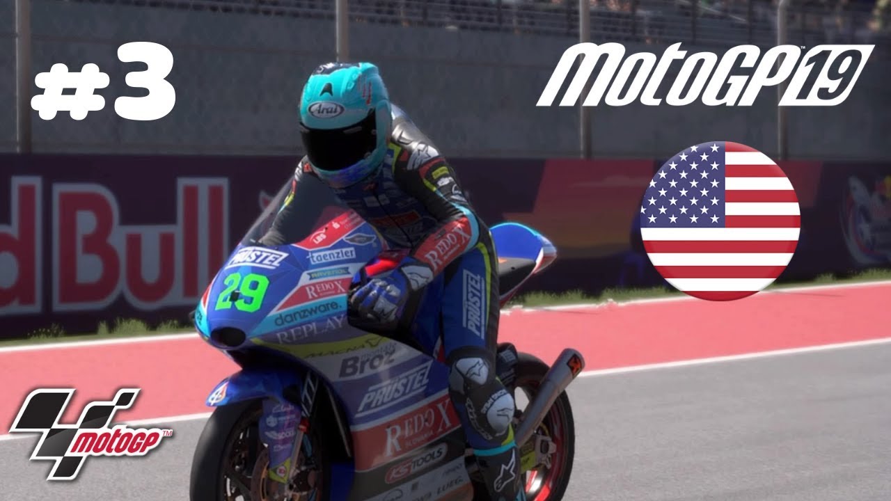 MotoGP 19 CZ | Kariéra Moto3 - Austin #3 | PS4 |