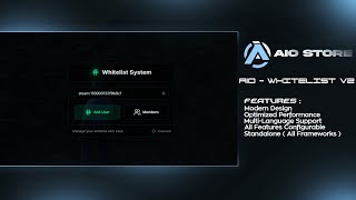 [STANDALONE] FiveM | Whitelist System with Menu | aio-whitelist-v2 [PAID]