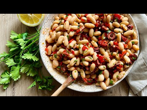 Easy Mediterranean White Bean Salad Recipe