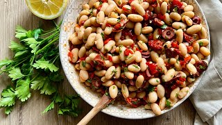 Easy Mediterranean White Bean Salad Recipe