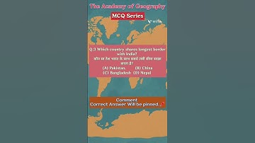 Geography MCQ Series | Episode 3 | CUET PG | UGC NET | UPSC | #mcq #cuetpg #ugcnet #gs