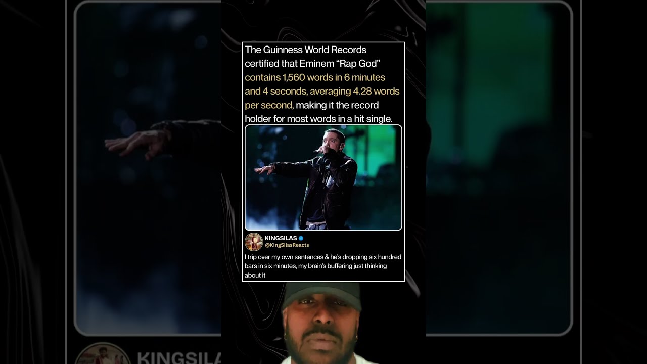 How Eminem S Rap God Became The Guinness Most Words In A Single Champion