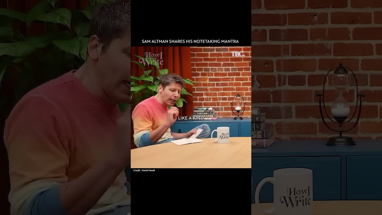 Sam Altman's Productivity Hack