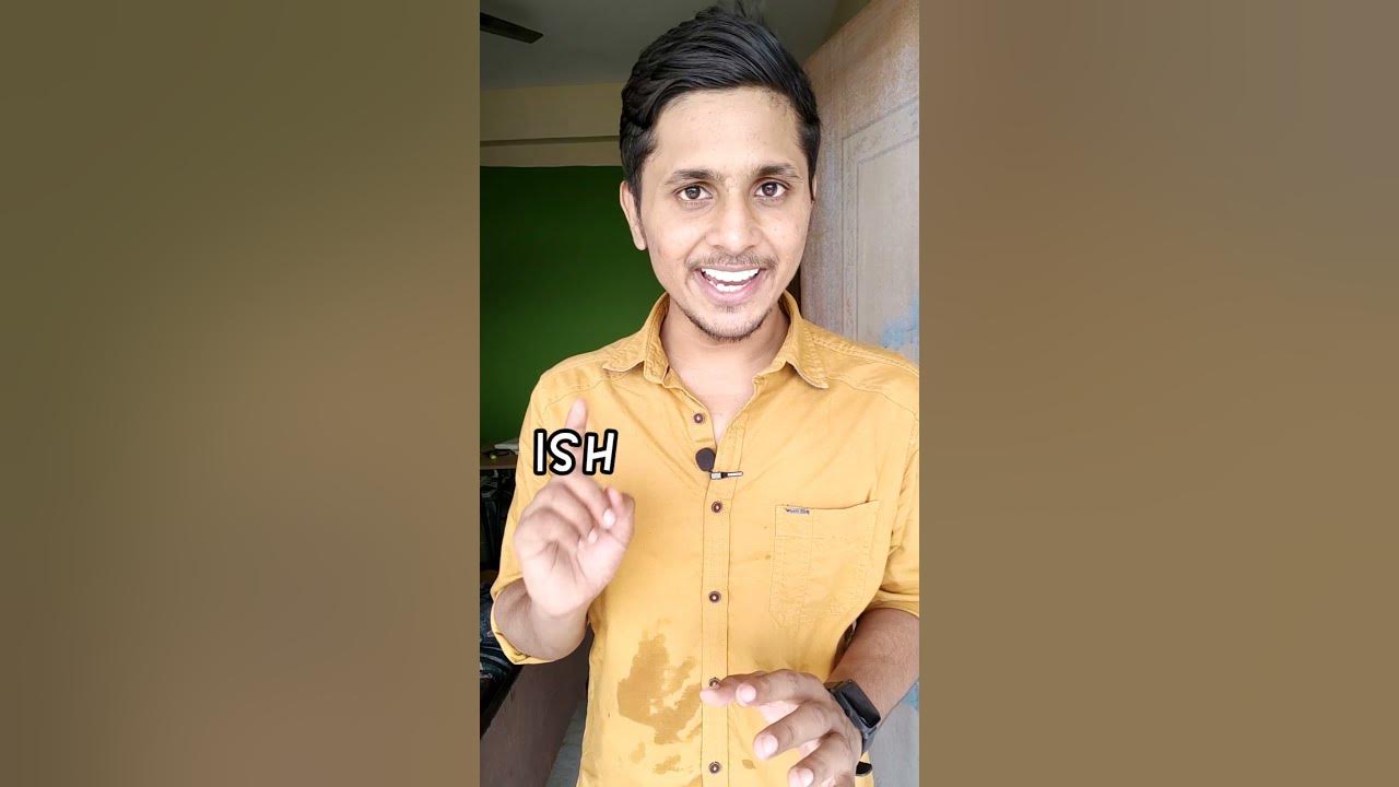 What does ISH means in the end of the words. #english - YouTube