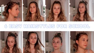 6 easy hairstyles for back to school