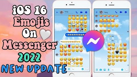 New Update!iOS 16 Emojis On Messenger Android without other Apps