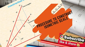 Step by Step Procedure to construct Isometric Scale