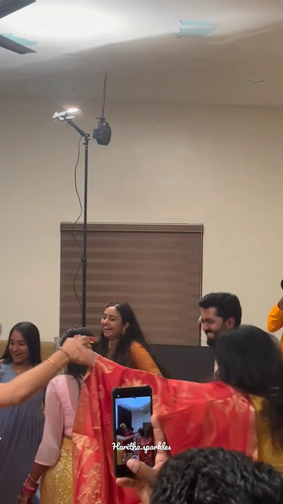 Dance💃🏻🔥| Haritha G Nair Haldi 💛🧡 #harithagnair #shyamambaram #wedding
