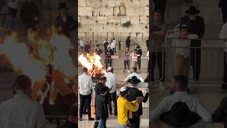 Lag B&#39;Omer celebrations at the Western Wall Jerusalem Israel 2024