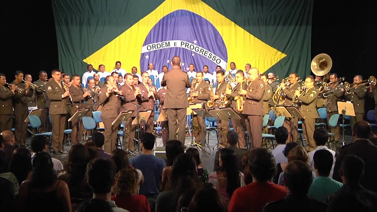 Show Banda do Exercito Hino Nacional Brasileiro | Doovi