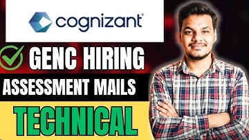 Cognizant Hiring Technical Assessment | Cognizant GenC Technical Assessment Mails Out 2025
