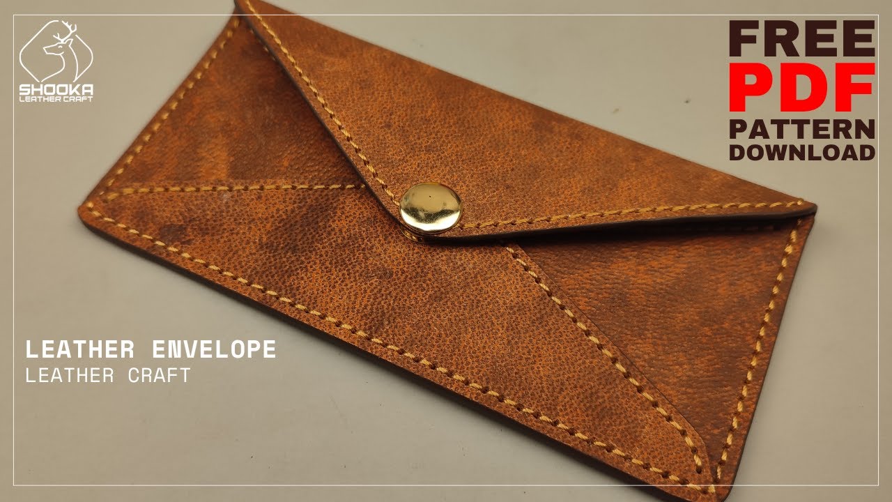 Envelope Wallet Pattern Making a Leather Envelope Wallet - Free PDF Pattern - Leather craft ...