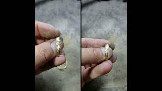 weeding ring's handmade with X model and sharp edges