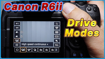 Canon R6ii Drive Modes Tutorial Training