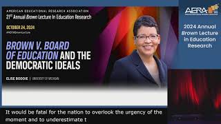 AERA 2024 Brown Lecture Test