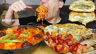 ASMR MUKBANGㅣPork Kimchi Stew & SAUSAGE & Cheese Pork Cutlet & KOREAN FOODㅣEATING SHOW