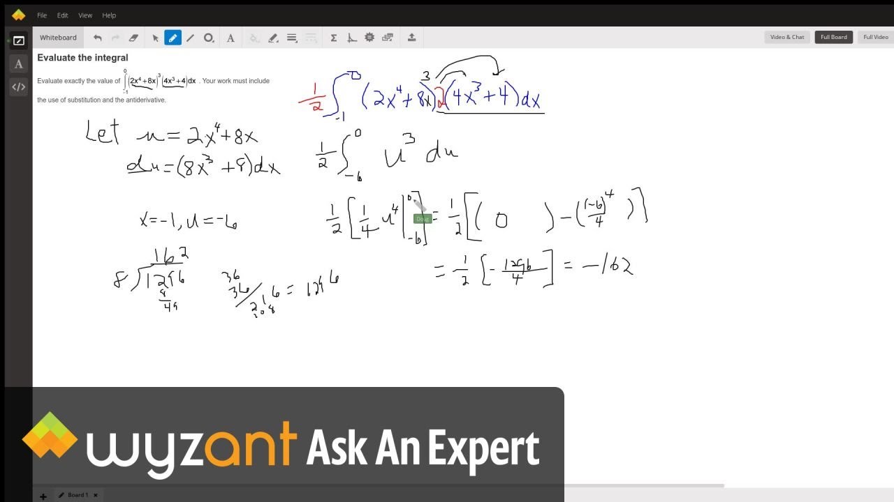 Evaluate a definite integral using u-substitution - YouTube